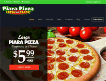 Tablet Screenshot of piarapizza.com